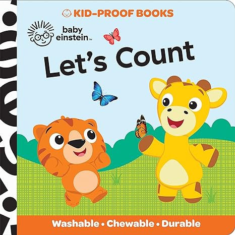 Baby Einstein - Let's Count - Kid-Proof Books - Washable, Chewable, and Durable