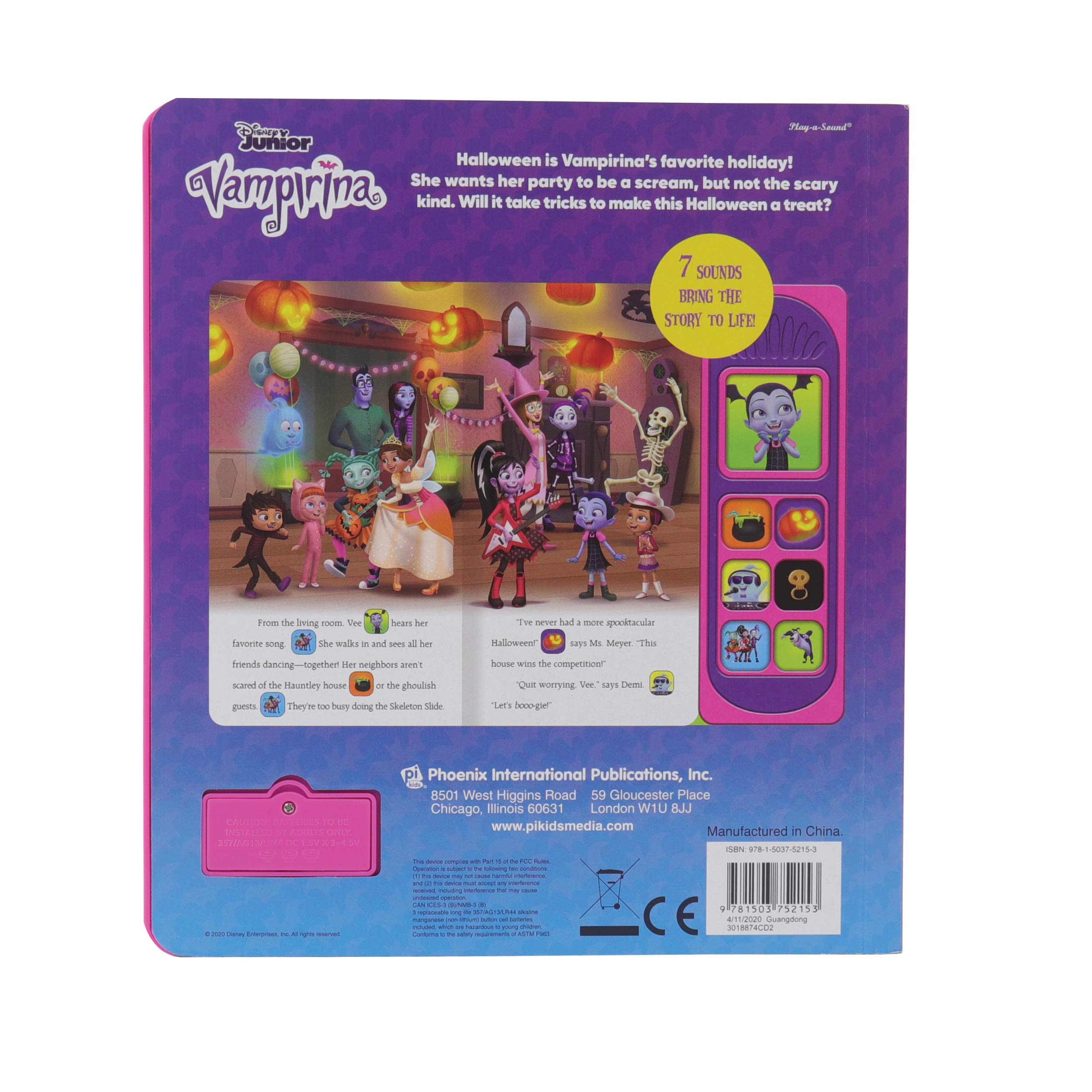 Disney Junior Vampirina - A Very Hauntley Halloween Sound Book – Little ...