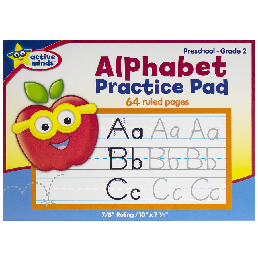 Active Minds - Alphabet Practice Pad - Preschool to Grade 2