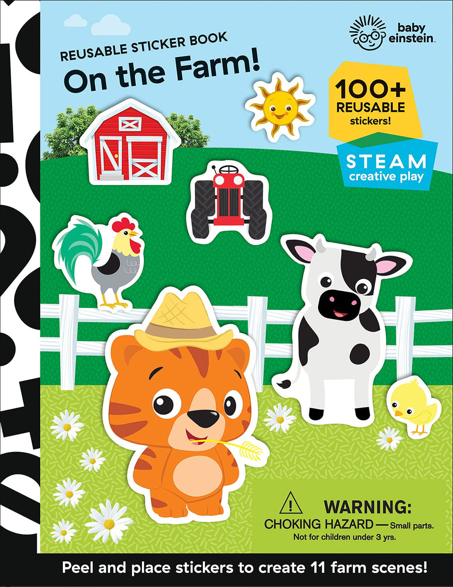 Baby Einstein - On the Farm! Reusable Sticker Book - 100+ Reusable Stickers!