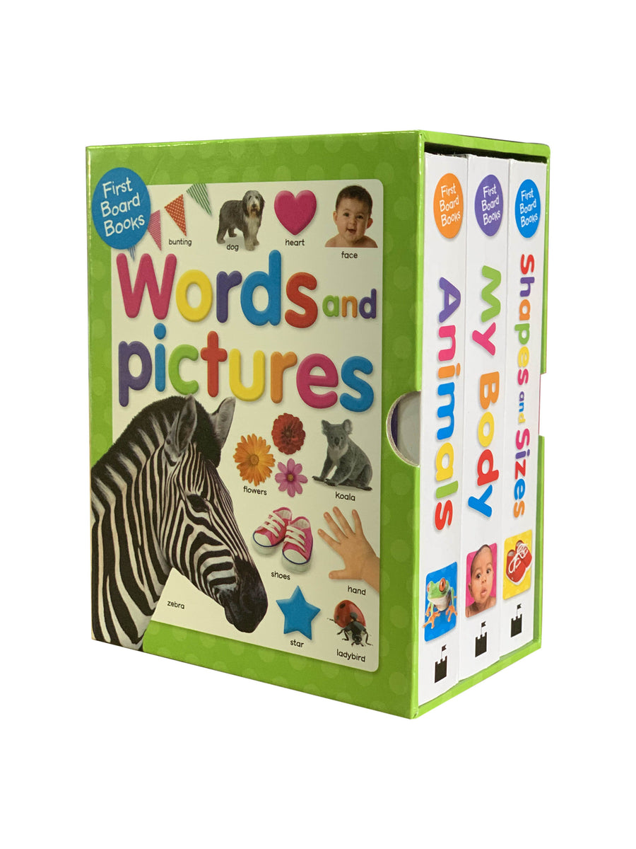 First Board Books Words and Pictures Slipcase